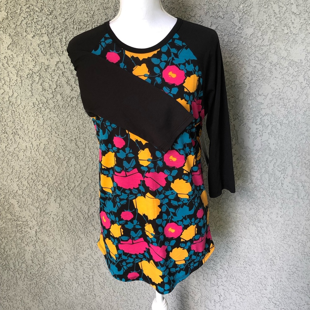 LuLaRoe Randy Baseball Raglan Tee - Picture 2 of 6
